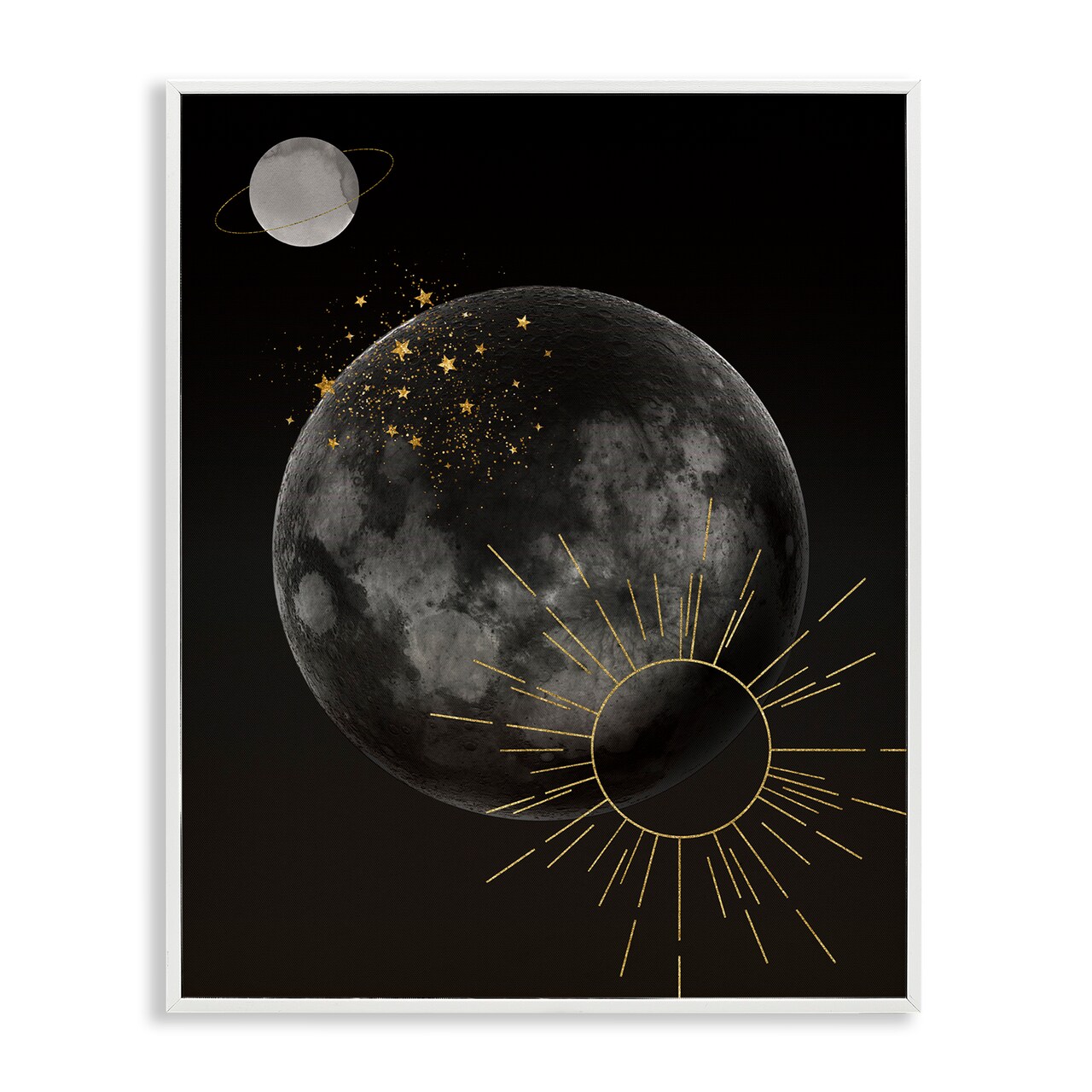 Stupell Industries Minimal Planetary Galaxy Framed Giclee By Daniela Santiago